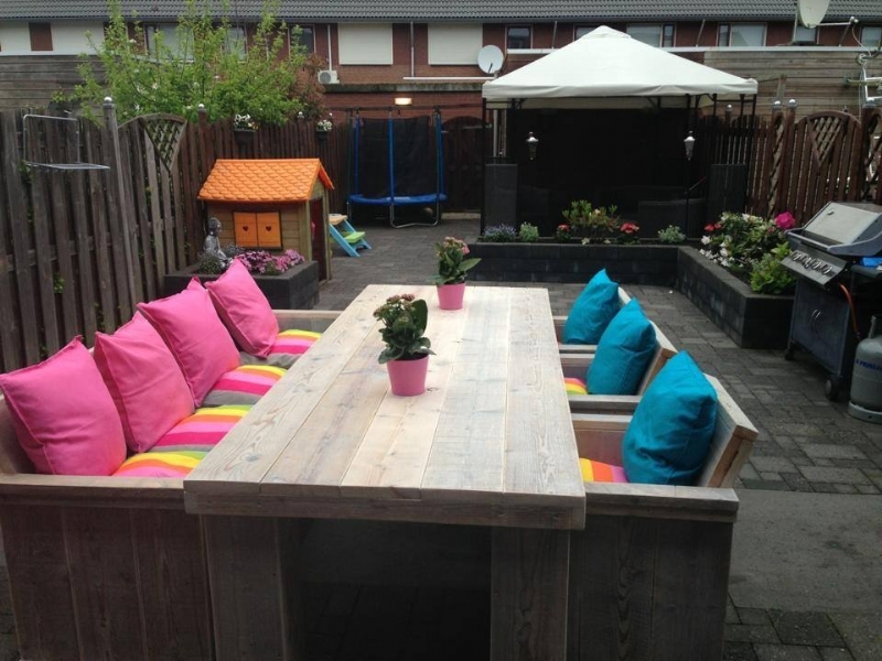 Tuinset hoge tafel